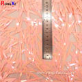 4.5mm*4cm Hot Selling Sequin Fabric With Fringe